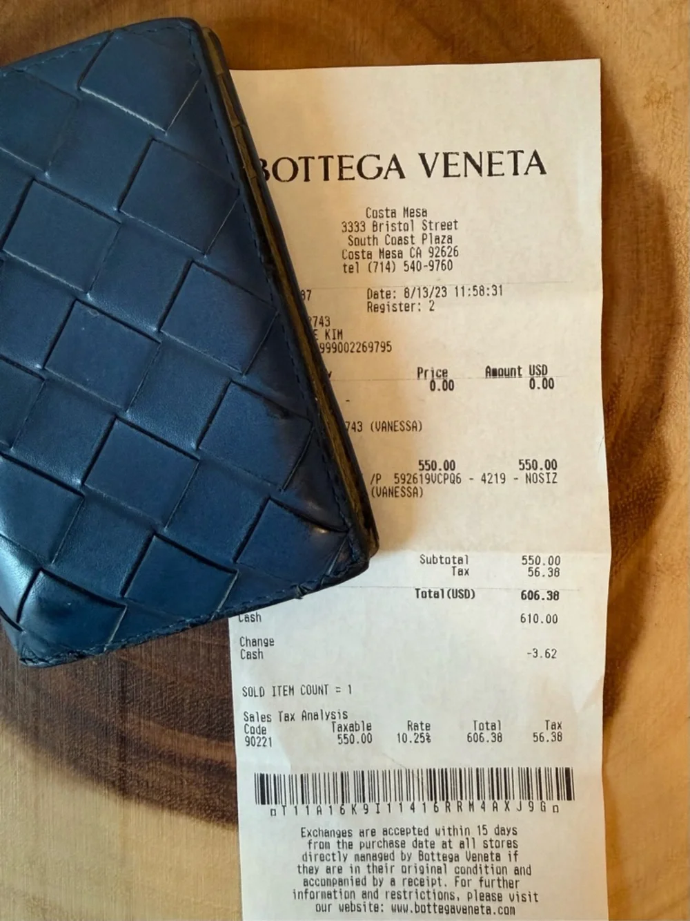Bottega Veneta Intrecciato Flap Card Case